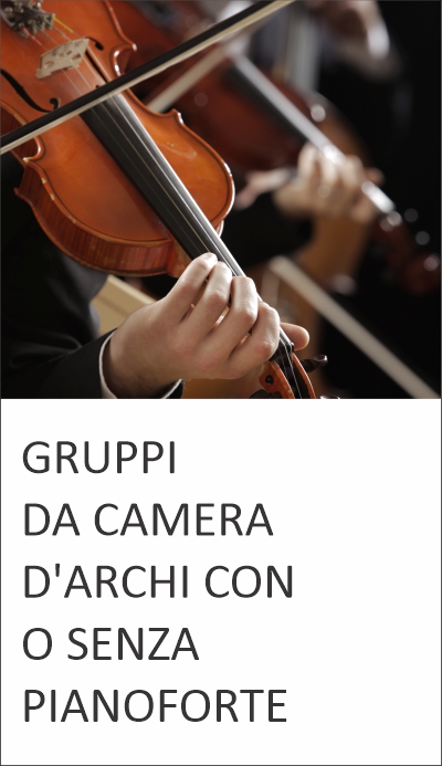 Gruppi da camera d'archi con o senza pianoforte
